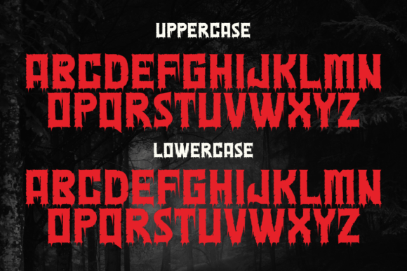 Macabre Night Font PNG with transparent background - Preview 2