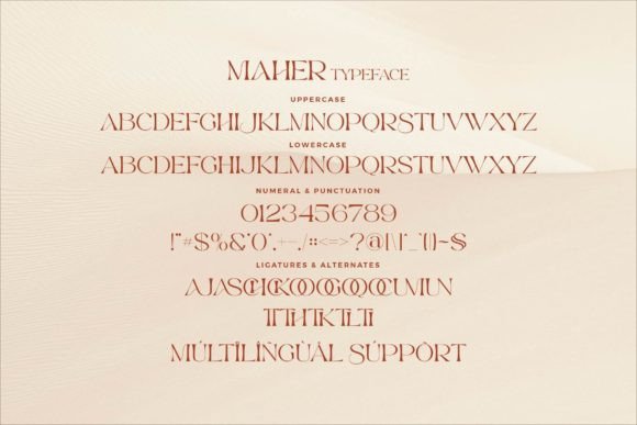 Maher Font PNG with transparent background - Preview 6