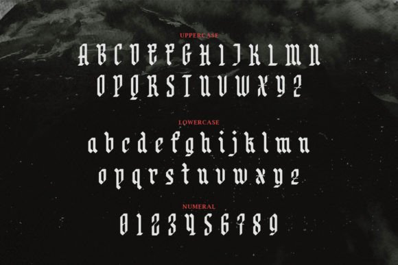 Negativo Font PNG with transparent background - Preview 1