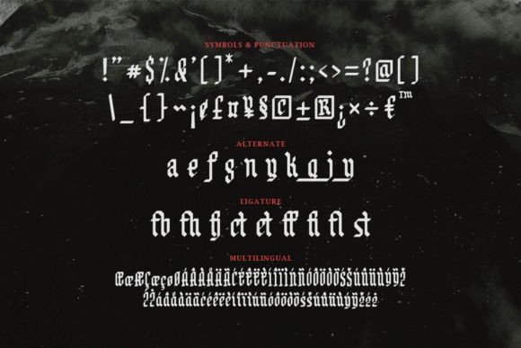 Negativo Font PNG with transparent background - Preview 2