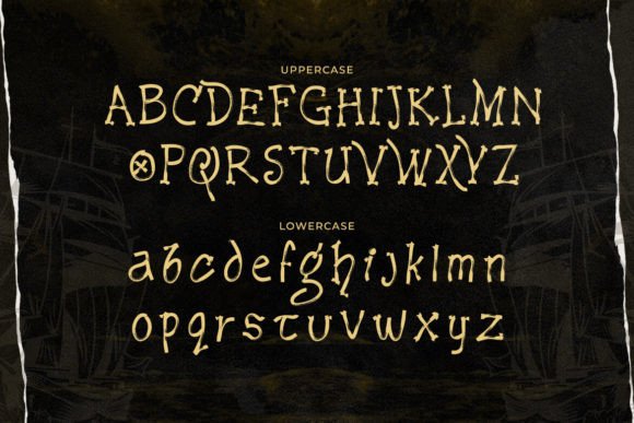 Pirate Master Font PNG with transparent background - Preview 1