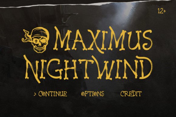Pirate Master Font PNG with transparent background - Preview 4