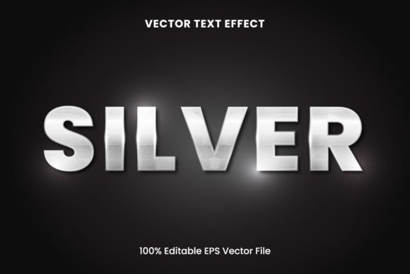 Silver Metallic Vector Text Effect Graphic Layer Styles By The Digital Cube