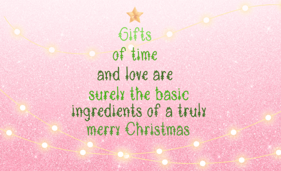 Snow Peas Font font preview - 4
