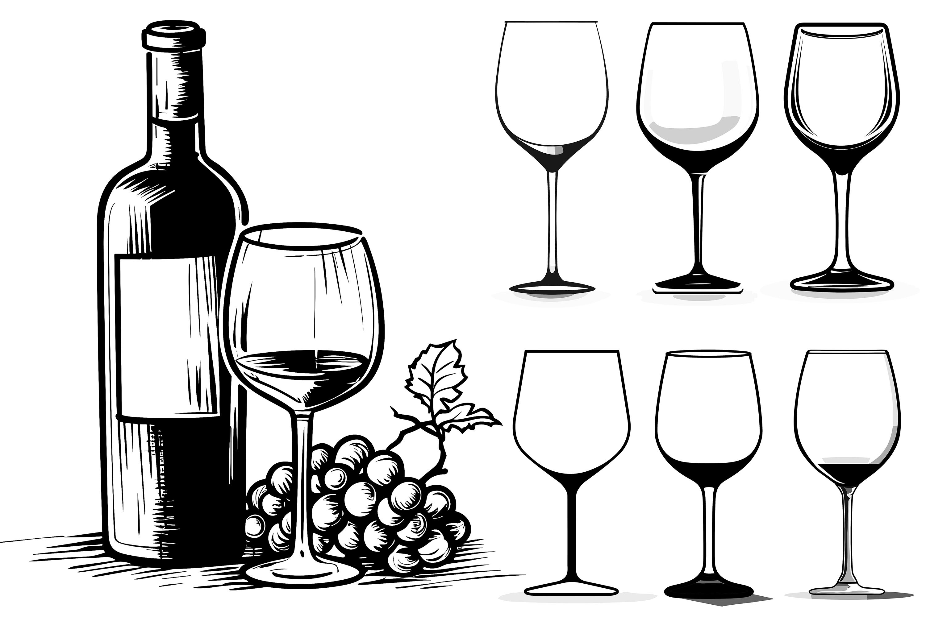 22 X Wine Glass Clipart Bundle Graphic by Illustrately  Creative Fabrica