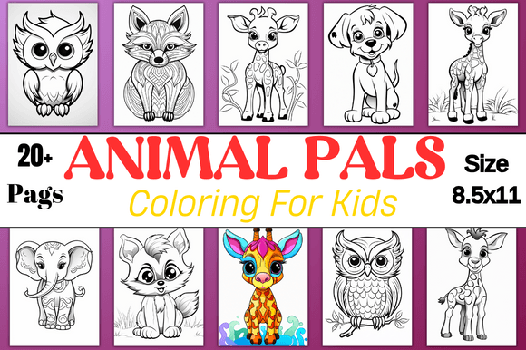Animal Pals Coloring for Kids