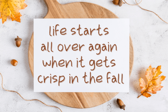 Autumn Font - Preview 1