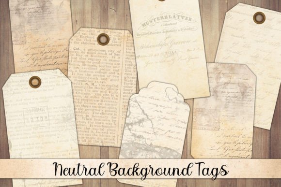 Background Neutral Tag Ephemera