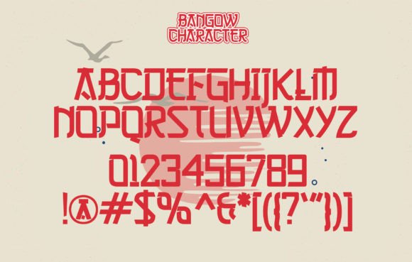 Bangow Font PNG with transparent background - Preview 5
