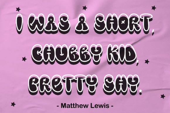 Chubby Groovy Font - Preview 4