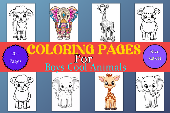 Coloring Pages for Boys Cool Animals