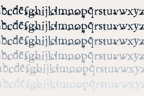 Creepy Rat Font PNG with transparent background - Preview 4