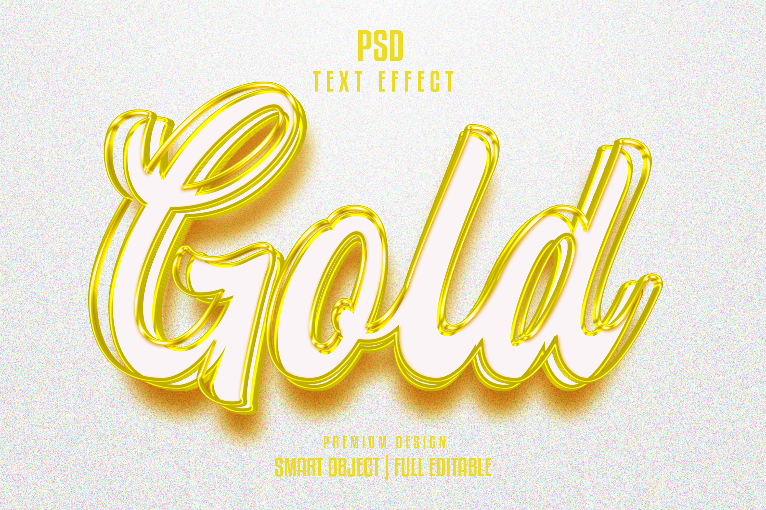 Gold 3d Text Effect Graphic by himelgfx · Creative Fabrica