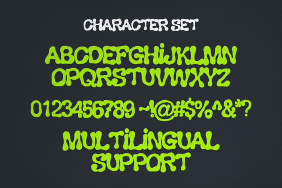 Grims Acid Font PNG with transparent background - Preview 3