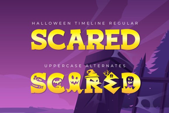 Halloween Timeline Font font preview - 2