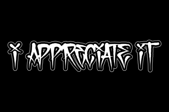 Ink Outlaw Font PNG with transparent background - Preview 5