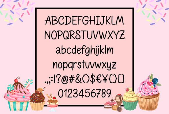 Lucky Girl Font PNG with transparent background - Preview 1