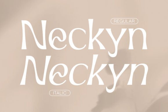 Neckyn Font PNG with transparent background - Preview 2