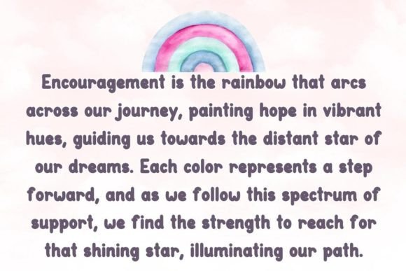 Rainbow Star Font PNG with transparent background - Preview 2