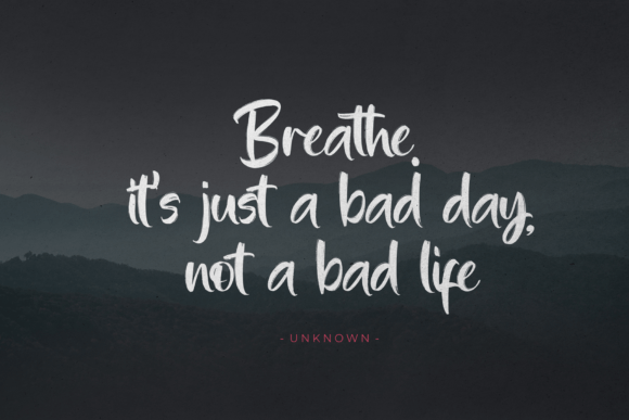 Shutter Breathing Font PNG with transparent background - Preview 1