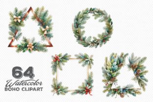 Watercolor Boho Frame Bundle Graphic by sagorarts · Creative Fabrica