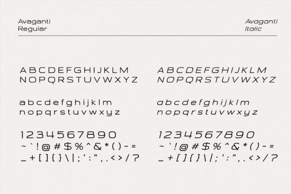Avaganti Font - Preview 1