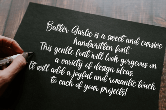 Batter Garlic Font - Preview 4