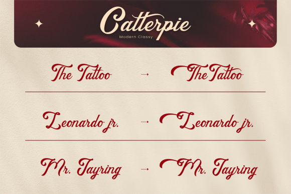 Catterpie Font PNG with transparent background - Preview 4