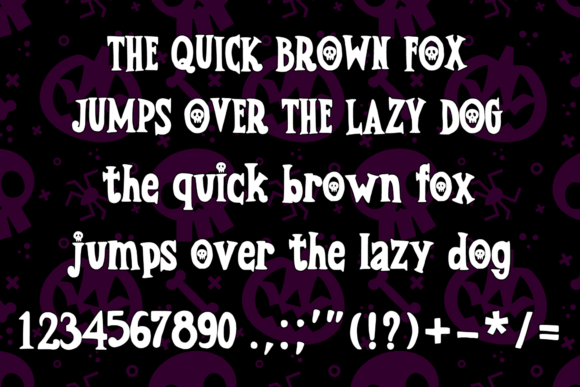 Classic Horror Font PNG with transparent background - Preview 3