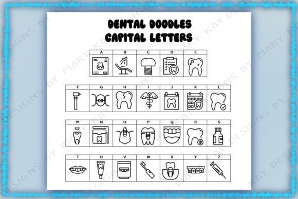 Dental Doodles Font - Preview 1