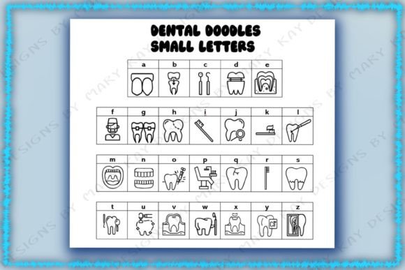 Dental Doodles Font - Preview 2