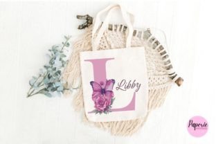 Floral Butterfly Alphabet Letters Graphic by PaperiePrintsCo · Creative ...