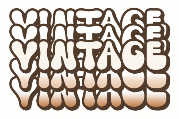 Groovy Vintage Font - Preview 3
