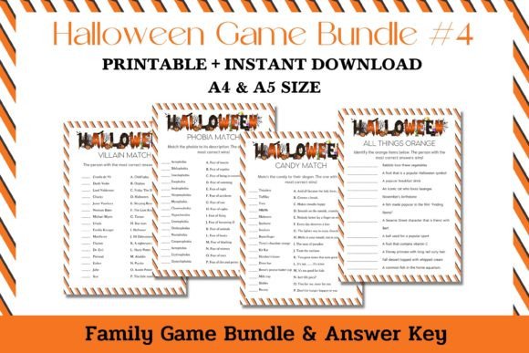 Halloween Party Games #4 - Printable