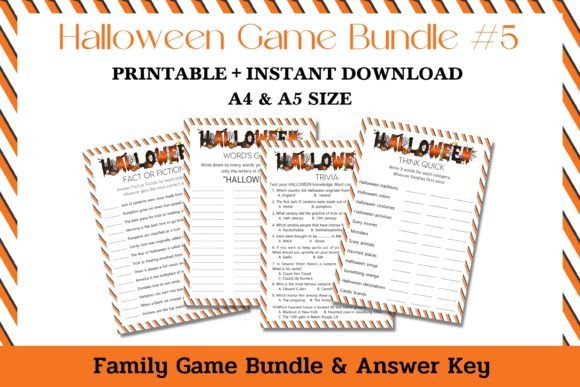 Halloween Party Games #5 - Printable