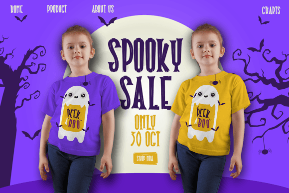 Halloween Plaque Font - Preview 2