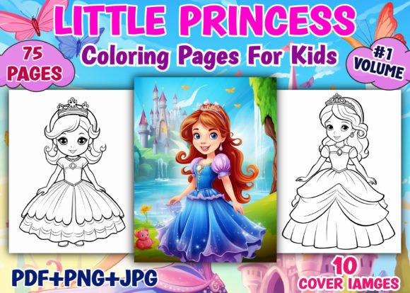 Little Princess Coloring Pages for Kids