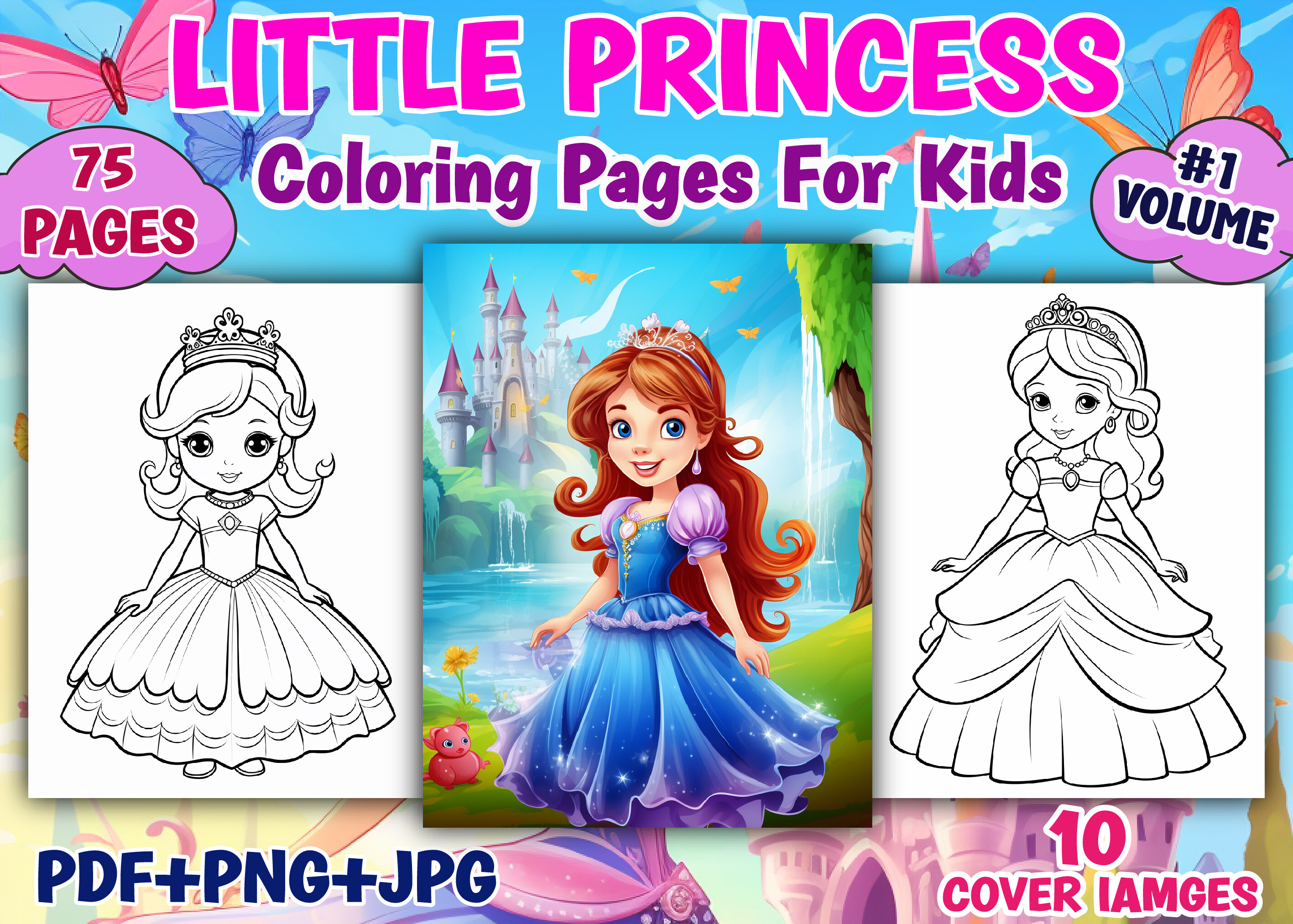 Little Princess Coloring Pages for Kids