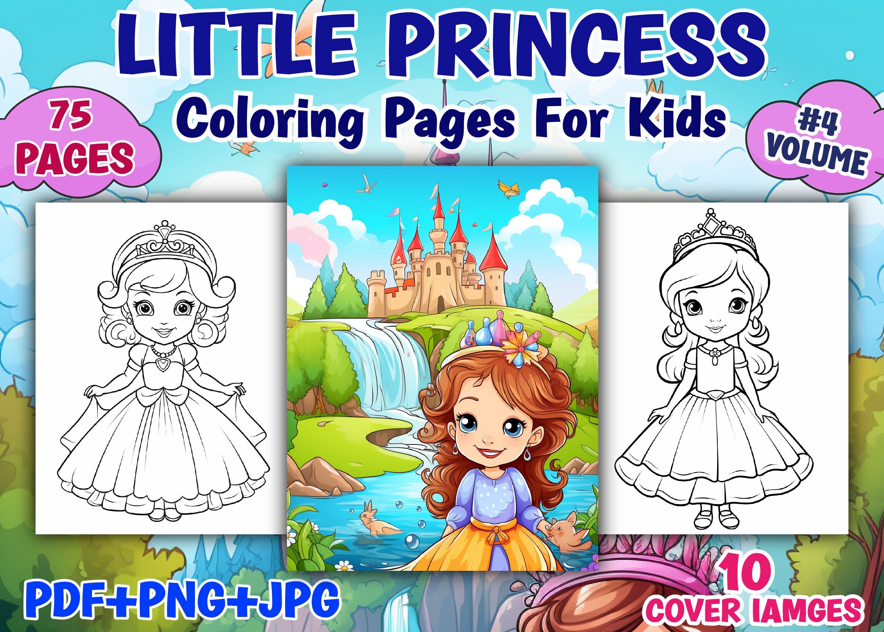 Little Princess Coloring Pages for Kids