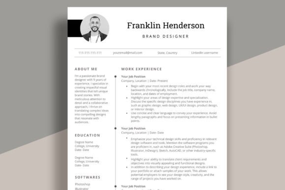 Modern Resume Template for Word