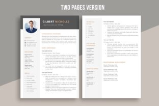 Professional Resume Template | Word CV Graphic by Aivos · Creative Fabrica