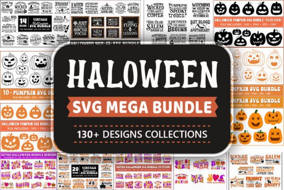 Retro Halloween SVG Mega Bundle Graphic Crafts By Extreme DesignArt