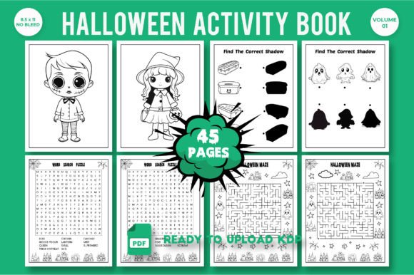 Spooky Kids' Halloween Activity Book