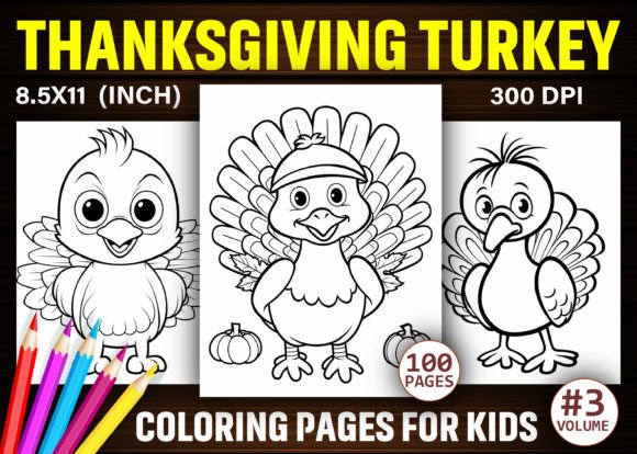 100 Thanksgiving Turkey Coloring Pages