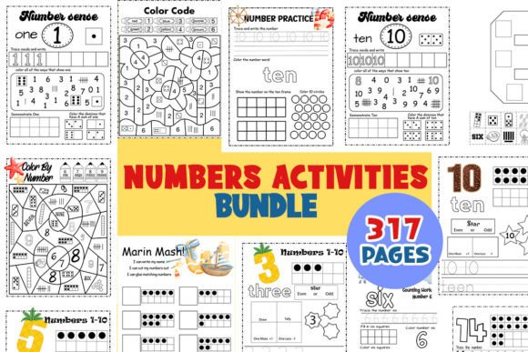 BIG MATH ACTIVITY and WORKBOOK for KIDS