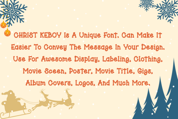 Christ Keboy Font PNG with transparent background - Preview 1