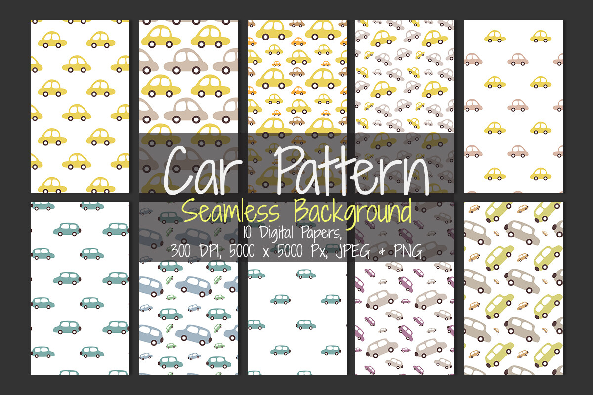 Car Pattern Graphic by TukTuk Design · Creative Fabrica