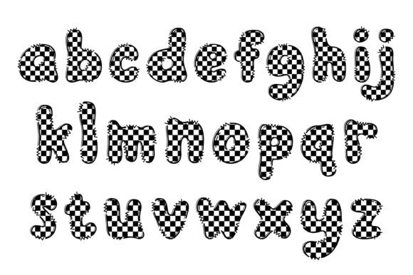 Checker Board Font - Preview 2