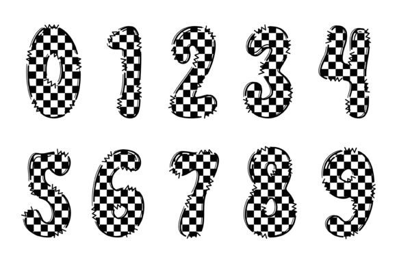 Checker Board Font - Preview 3