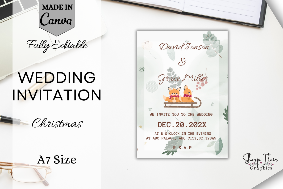 Christmas Wedding Invitation | Canva